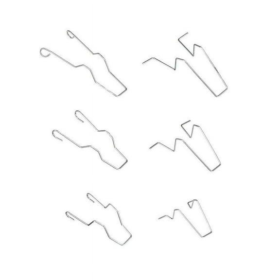 RENACLIPY Headlamp Clips Bulb Retaining Spring Clips Silver Metal 6Pcs