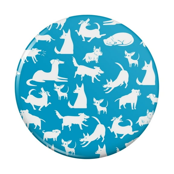 Dozens of Dogs Pattern Kitchen Refrigerator Locker Button Magnet