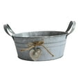 thumbnail image 2 of LOVIVER Retro Iron Plants Flower Bucket Planter Pail Photo Props Vase Patio, 2 of 8