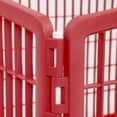 thumbnail image 3 of IRIS 24-inch Exercise 4-Panel Pet Playpen with Door, Red, 3 of 4