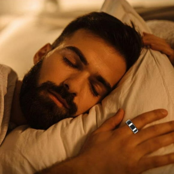 Smart Ring, Fitness Ring Health Tracker, Seguimiento del Sueño, Tracker de Salud ActiviDad Tracker, IP68 A Prueba de Agua 6 Días de Duracia de la Batería, Health Ring Con App,