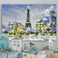 thumbnail image 1 of Designart Paris In Christmas Winter Iii Traditional Canvas Wall Art, 1 of 4