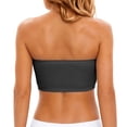 thumbnail image 4 of Womens Double Lined Tube Tops JIANLAI Women's Scalloped Edge Strapless Bandeau Bra, Wirefree Seamless Padded Tube Top Bra, Non Slip Basic Invisible Bralette for Summer Dresses, 4 of 6