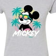 thumbnail image 3 of Disney - Mickey Sunset Shades - Juniors Fitted Graphic T-Shirt, 3 of 5