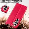 thumbnail image 4 of LC.IMEEKE Leather Case For Samsung Galaxy S26+ 5G 6.7",Premium PU Leather Flip Folio Wallet Case with Card Slot Magnetic Closure Shockproof Kickstand Protective Phone Cases Cover,Red, 4 of 9