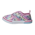 thumbnail image 2 of Laura Ashley Toddler Canvas Slip On Casual Fashion Sneakers, Pink Unicorn, Size: 10, 2 of 7