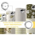 thumbnail image 6 of Spring Floral Blackout Curtains for Bedroom/Living Room, Thermal Insulated Kitchen Curtains, Yellow Flowers Botanical Patchwork Grid Bohemia Grommet Darkening Window Treatment Drapes 42"x63"x2, 6 of 8