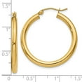 thumbnail image 5 of Auriga Fine Jewelry 10K Yellow Gold 3mm Tube Hoop Earrings for Women, 5 of 6