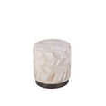 thumbnail image 2 of Carolina Handwoven Dionysus Silver Shevron Ottoman, 2 of 7