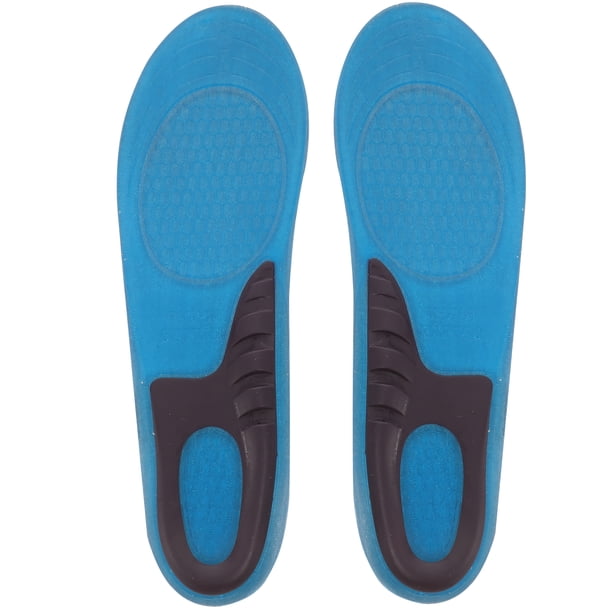 Plantillas de silicona para calzado, para caminar, senderismo, correr, deportes, amortiguación absorbente, masaje, plantillas de gel de silicona, talla M (40-42)