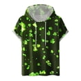 thumbnail image 1 of Qiopertar Liquidation à Moins de 5$ T-Shirt à Manches Courtes à Capuche Col Rond Impression Numérique pour Hommes en Liquidation, 1 of 4