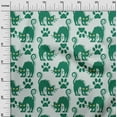 thumbnail image 3 of oneOone Cotton Poplin Green Fabric Halloween Dress Material Fabric Print Fabric By The Yard 42 Inch Wide, 3 of 4