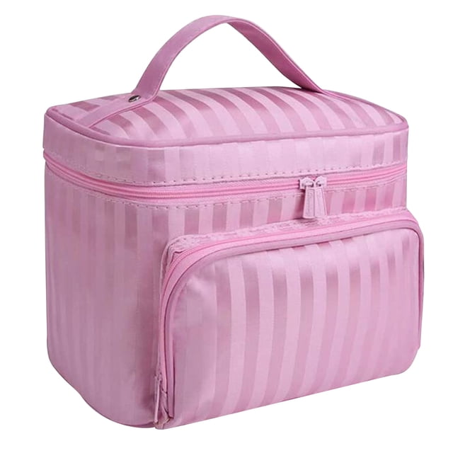Jusqu'à 40 % de Rabais Cadeaux Oefntac Sacs à Maquillage pour Femmes Sac de Rangement de Voyage Multifonction Grande Capacité Trousse Cosmétique