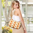 thumbnail image 5 of FORMRS Womens Shoulder Bag with Chain Strap Clutch Purse Cute Tote Handbag, Orange Geometric Pattern, 5 of 7