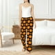 thumbnail image 4 of Balery Orange Pumpkin And Autumn Maple Pantalones de pijama para mujer, pijamas ultraligeros, pantalones de estar por casa-Large, 4 of 6