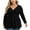 A-Black, variant on Uvplove Women's Spring Plus Size V-Neck Tunic Tops Casual Loose Long Sleeve Blouses with Pleated,US L-4XL in White