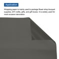 thumbnail image 4 of Unique Bargains Flower Wrapping Fog Paper 22.8x22.8 Inch Waterproof Floral Wrapping Paper Dark Gray 20 Pcs, 4 of 7