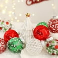 thumbnail image 4 of 25-Piece Christmas Tree Ornament Pendant Set Made from High-Quality PET Plastic with Vibrant Paint, Ideal for Party Supplies and Tree Hanging red B, 4 of 6