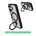 thumbnail image 2 of onn MagSafe Compatible Phone Case with Kickstand for iPhone 17 - Black/Frosted Clear, 2 of 9
