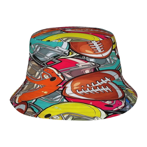 Football Fisherman's Hat Lightweight and Breathable Sun Hat Suitable for Both Men and Women