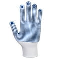 thumbnail image 2 of Portwest A110 Work Gloves Polka Dot Grip Gloves White/Blue, X-Large, 2 of 3