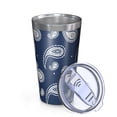 thumbnail image 2 of 16oz Tumblers Blue Pioneer Flower and Paisley Pattern Stainless Steel Vacuum Insulated Double Wall Travel Tumbler Cups Mug with Lid and Straw,Cleaning Brush for Coffee,Tea, 2 of 4