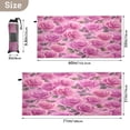 thumbnail image 4 of Quick-Dry Beach Towel 71x31in with Storage Bag, Sand Free Microfiber Towel for Travel, Swimming, Camping Magenta-red Roses Pattern, 4 of 9