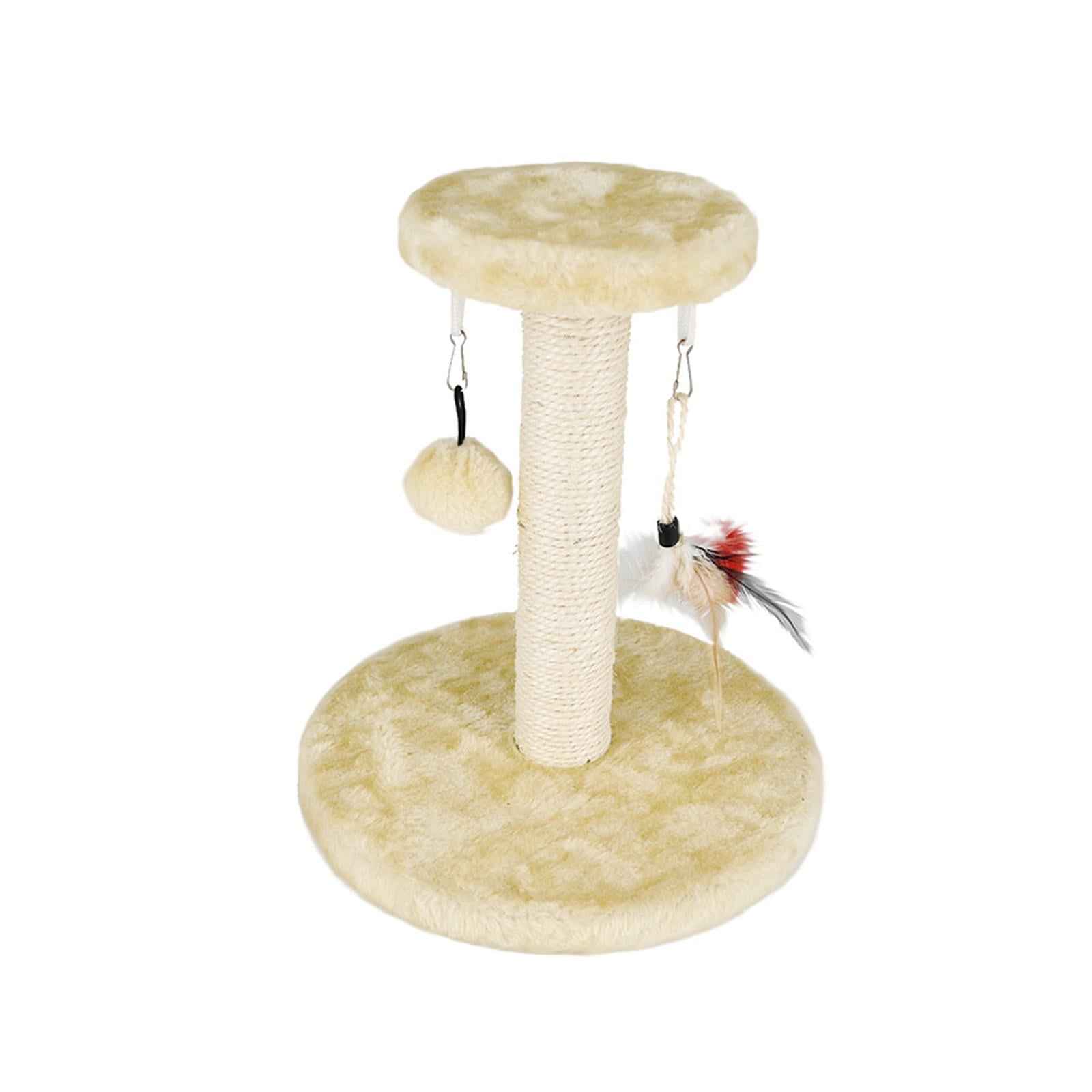 Bvdfgk Cat Scratching Post Plush Mouse with Toy Balls Pet Toys for Kitten Play Rest
