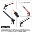 Pressure Washer Turbo Nozzle 3000 PSI Max Rotating Turbo Head Spray Nozzle for Cleaning with 2