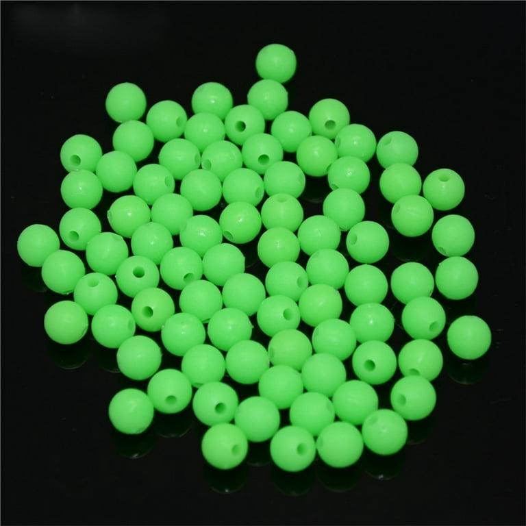 D-groee Fishing Beads Assorted Set, 1000pcs 5mm Round Float Glow Fishing Rig Beads Fishing Lure Tackle