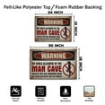 thumbnail image 3 of Warning No Girls Allowed Doormat – Funny Man Cave Entry Rug, Bold Indoor & Outdoor Mat for Men’s Spaces, Gift for Him, 3 of 4