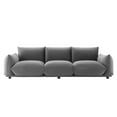 thumbnail image 6 of Sofa, Velvet, Grey Gray, Modern Contemporary Urban Design, Living Lounge Room Hotel Lobby Hospitality, 6 of 7