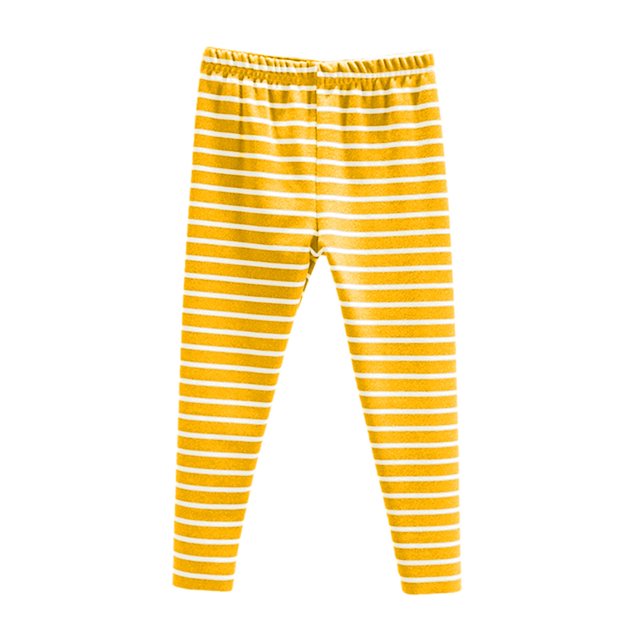 toraway Shorts Filles 8-10 Style Automne Rayures Pantalons Élastiques Pantalons d'Hiver pour Enfants Bébé 9-10 Ans