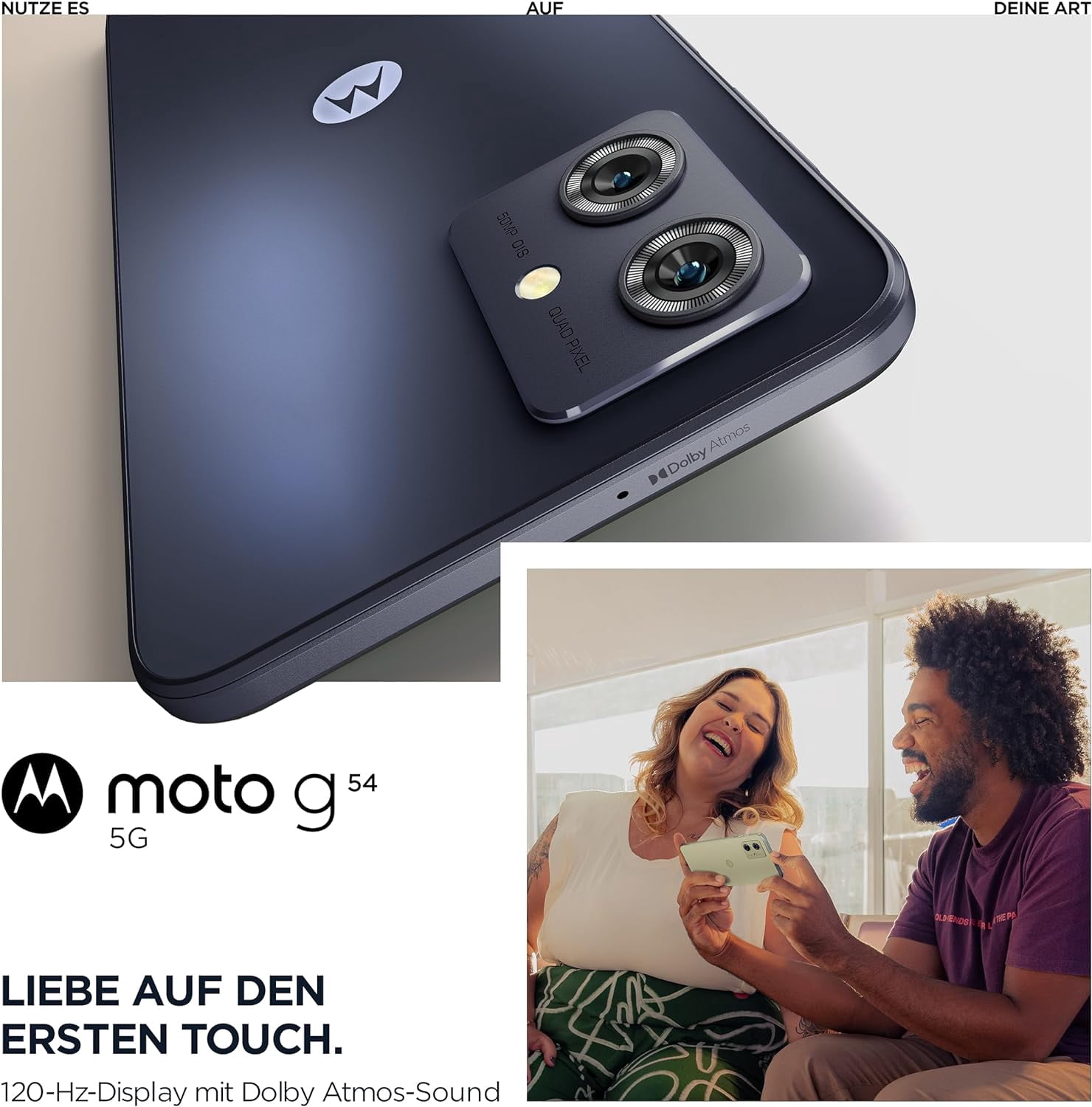 Motorola Moto G54 5G 6.5” 256GB ROM + 8GB RAM 120Hz IPS LCD Display | Unlocked Dual SIM Smartphone (International Version) | Brand New