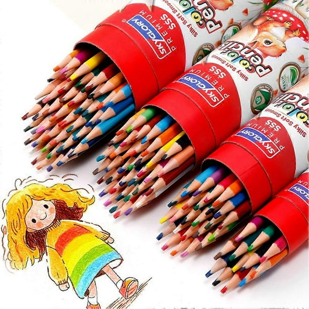 HB Colored Pencils Set Students Oil-Based Art Colored Pencils 36/48/72 Color HB Pencils for Drawing & Sketching