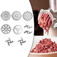 thumbnail image 3 of 9Pcs Meat Grinder Plate Discs, Meat Grinder Attachment, Grinding Blade Food Grinder Accessories Meat Grinder Parts Blade, for Meat Grinder, 3 of 8