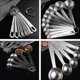 thumbnail image 3 of 1 Set 10 Pcs Stainless Steel Measuring Spoons Baking Measuring Spoons (Silver), 3 of 4