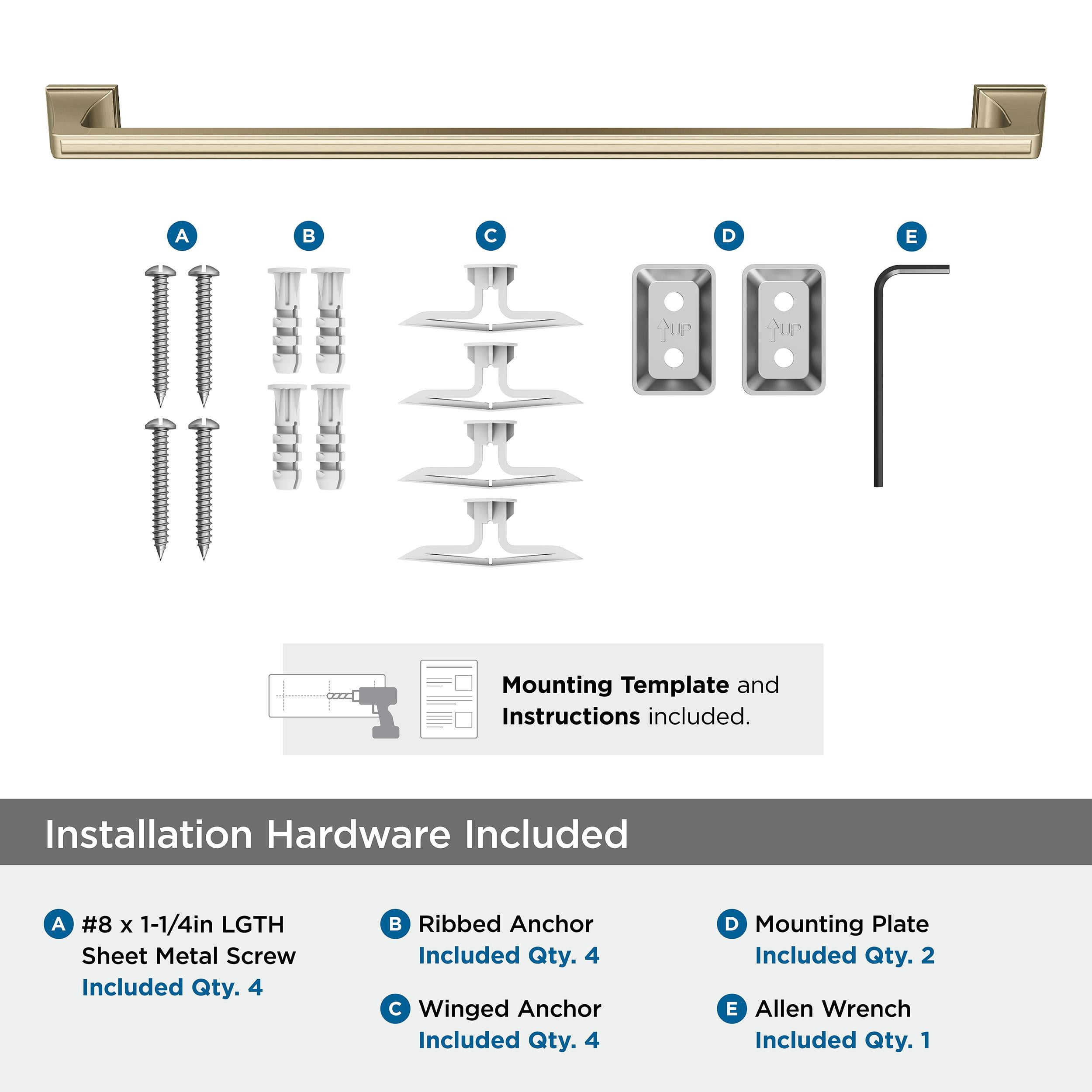Amerock Mulholland Golden Champagne 24 inch (610mm) Towel Bar