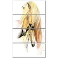 thumbnail image 2 of Cheval Maman Bébé Aquarelle - Impression sur Toile Animal, 2 of 3