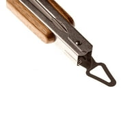BBQ-AID 3 Piece Grill Set BBQ Accessories - Kitchen Tongs, Metal Spatula & Fork Utensils - Heavy Duty Stainless Steel Barbecue Grill Utensils for Outdoor Grill with Solid Sturdy Wood Handles