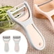 thumbnail image 1 of Pelador de cuchillos de fruta de acero inoxidable 1 en 1 | Aleación multifuncional de acero de tungsteno y cuchillas cerámicas | Mango ergonómico antideslizante de ABS | Herramienta portátil de, 1 of 6
