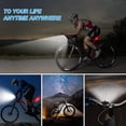 thumbnail image 4 of Juego De Luces Recargables Para Bicicleta, Luz Led Delantera Y Trasera Para Bicicleta, Fácil De Instalar qarigey OD014091-00, 4 of 6