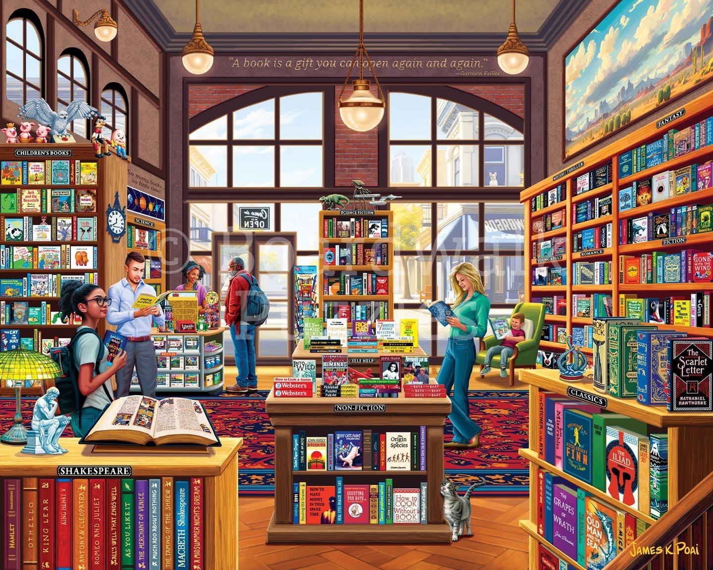 Book Shop - 500 Piece Boardwalk Jigsaw Puzzle