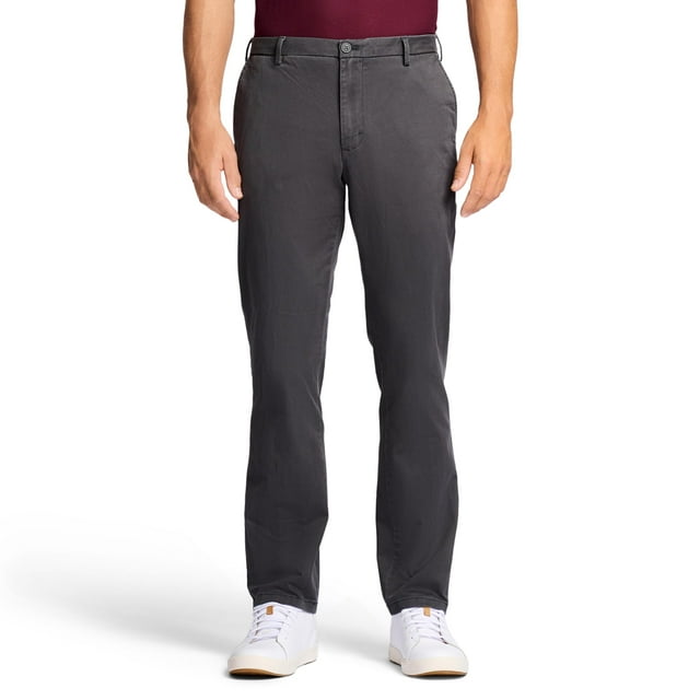 Pantalones chinos IZOD Saltwater Stretch Flat Front para hombre