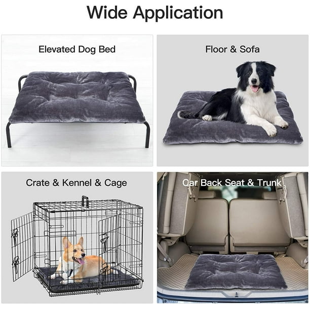Iguohao Dog Bed Crate Bed Washable Anti Slip Calming Dog Crate Pad Luxurious Flannel Pet Bed For Small Medium Large Dogs And Cats 29 X21
