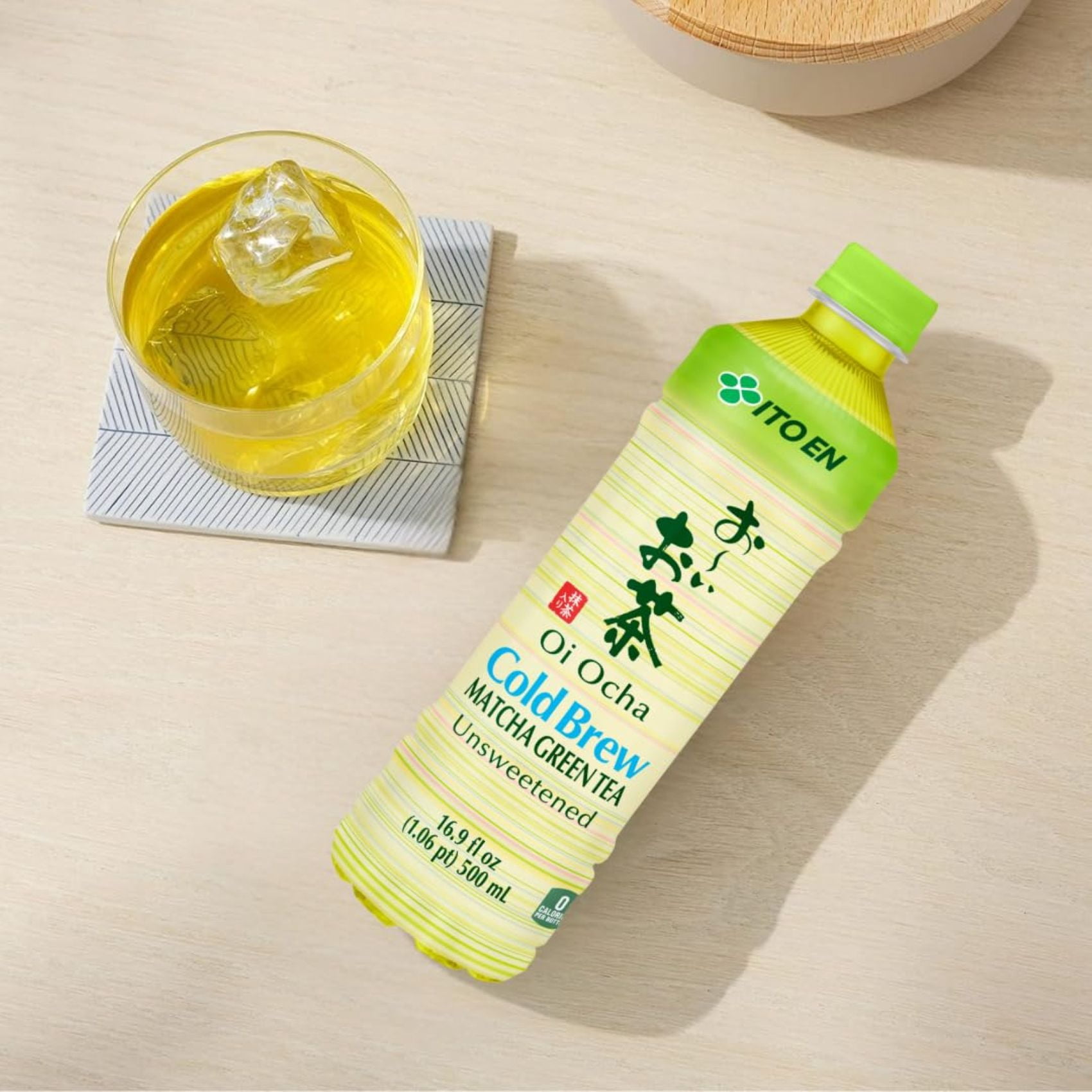 Ito En Oi Ocha Cold Brew Matcha Green Tea, Unsweetened Bottled Tea, 16.9 fl oz, 12 pack