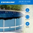 thumbnail image 2 of Swimline 21 Foot Round Above Ground Swimming Pool Leaf Net Top Cover | CO921, 2 of 11