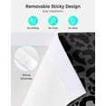 thumbnail image 2 of Blackout Door Curtains for Door Window Ombre Leopard Print Black White Gradient Privacy Thermal Insulated French Door Curtain for Patio Front Door, Tie up Shade, W26 x L70 inch, 1 Panel, 2 of 7