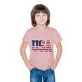 thumbnail image 5 of HAOTAGS Kids 4th of July T-Shirts Graphic Print Unisex Short Sleeve Summer Tops Pink Size 9 Years, 5 of 7