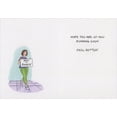 thumbnail image 2 of Oatmeal Studios Woman Holding Out of Order Sign Funny Get Well Card for Woman, 2 of 2